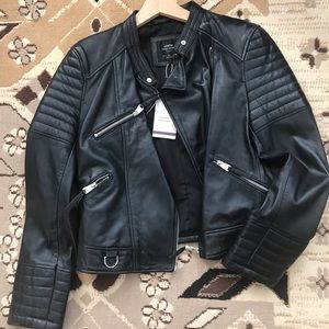 Leather Zara Biker Jacket . New with tag